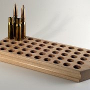 Maple 50 hole reloading block.