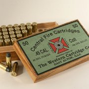 Reproduction Western .45 Colt label.